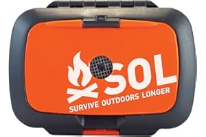 ADVENTURE MEDICAL KITS S.O.L. Survive Outdoors Longer Origin, Multi-Function Ultimate Survival Tool, Waterproof & Lightweight Case, Compact Outdoor Emergency Gear Kit, Buck Tilton Lifesaving Tips & Techniques, 6.25oz