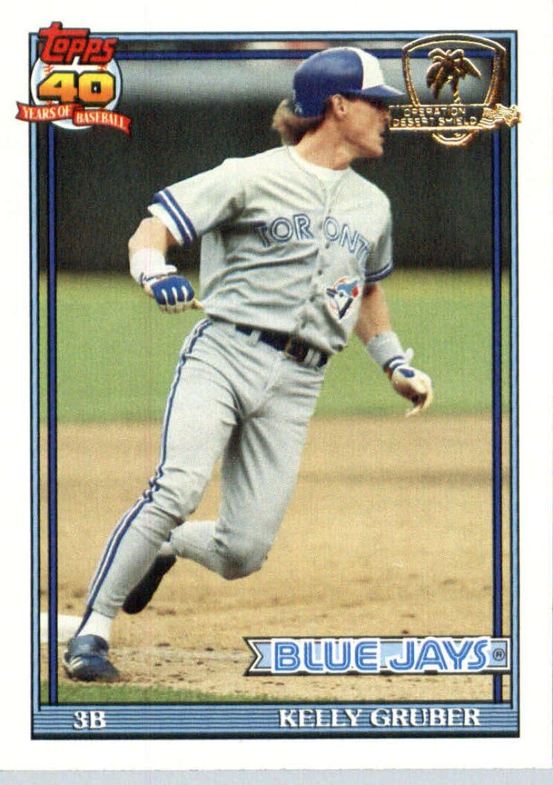 Amazon 1991 Topps Desert Shield 370 Kelly Gruber Toronto Blue 