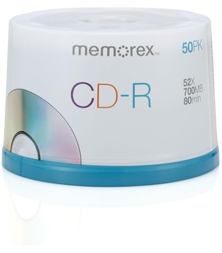 Amazon.com: Memorex 700MB/80-Minute 52x Data CD-R Media (30-Pack