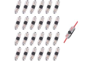 MAVELOVS Low Voltage Wire Connector, Quick Solderless Wire Splice Connector, 24 Pack Small Gauge Wire Connectors, No Stripping LED Wire Connectors, Fits 24-20 AWG Stranded/Solid Electrical Wires, I Type 1 Pin