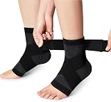 AVIDDA Ankle Support Brace Pair, Adjustable Plantar Fasciitis Compression