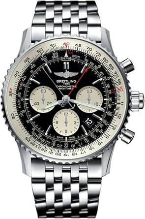 Mens Breitling Navitimer Rattrapante Black Watch AB031021