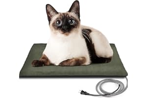 Swsun Outdoor Pet Heating Pad Waterproof, 35W Heated Cat Bed Built-in Auto Thermal System, Energy Saving and Environmental Protection, Ideal Used Outdoor for Cats, Dogs, Rabbits, and Other Pets