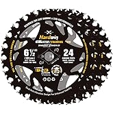 Hardwin 6-1/2 Inch Framing Circular Saw Blade-3Pack, 24T ATB Carbide Teeth, Lightweight for Cordless Saws. Super Thin Kerf for Cutting Wood, Plywood, MDF, OSB, Hardwood, Softwood & More.