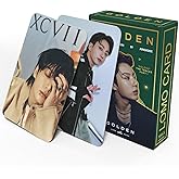 KPOPBP Golden Album Photocards First Solo Album Photo Cards Kpop Lomo Card Set Gift Merch for Boys and Girls