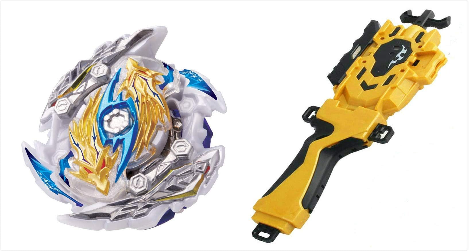 Super Z Bey Battle Toys Gyro Metal Fusion B-144 CHO-Z Achilles with Super Launcher Combination Battling Top ByASfeixiang (B6)