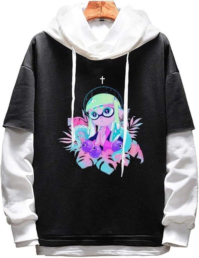 Yewei Inkling Lisa Splatoon Unisex Hoodie Japanese Anime Hooded