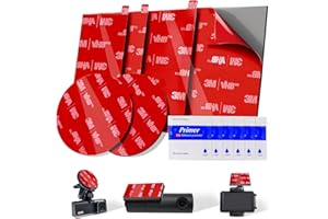 MONSENSIY 6 Pcs Dash Cam Adhesive Pads, Double Sided Adhesive Pads for Car Dashboard,Very High Bond Heat Resistant Tape for Windshield,Heavy Duty Sticky Pads for Car Phone Holder and Dash Cam