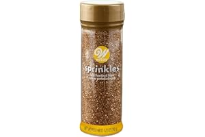 Wilton Gold Pearlized Sugar Sprinkles, Gold Sprinkles for Cookie & Cake Decorating 5.22 Oz.