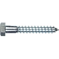 Hillman Hex Lag Screws 5/16x6 Inch - Zinc Plated 50-Pack For Wood & Masonry