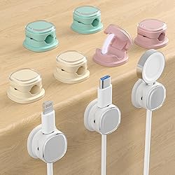 Magnetic Cable Clips, Adjustable Cord Holder