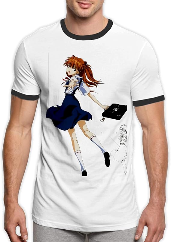 Amazon Co Jp 新 世紀 エヴァンゲリオン メンズ シャツ半袖ルーズフィットtシャツスポーツ ジム ジョギング ランニング サッカーウェアゴルフシャツスーツインナー春物夏秋冬丸首ローネック ファッション