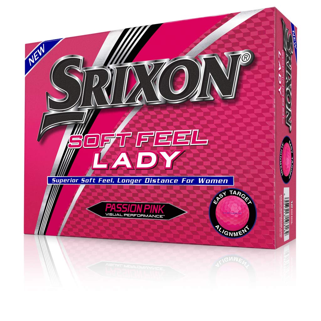 Srixon Ladies' Soft Feel Golf Balls, One Dozen, Passion Pink (2018 Version)