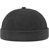 Lipodo Cotton Docker Cap Women/Men Black One Size