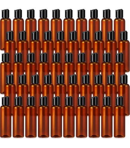 12 Rote Kunststoffflaschen 57 Ml – BPA-frei, Mit Druckverschluss, Für ätherische Öle, Parfum & Reise