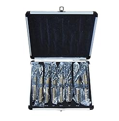Hoteche 8PC HSS Cobalt Silver & Deming Drill Bits