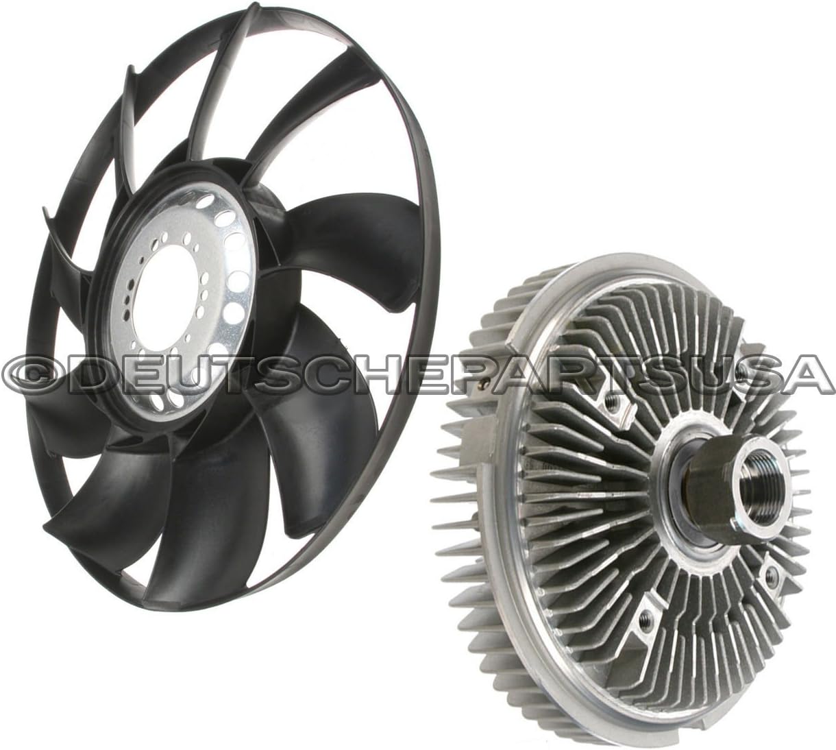 RADIATOR VISCOUS ENGINE COOLING FAN CLUTCH + BLADE for BMW E53 E65 E66 X5 745i