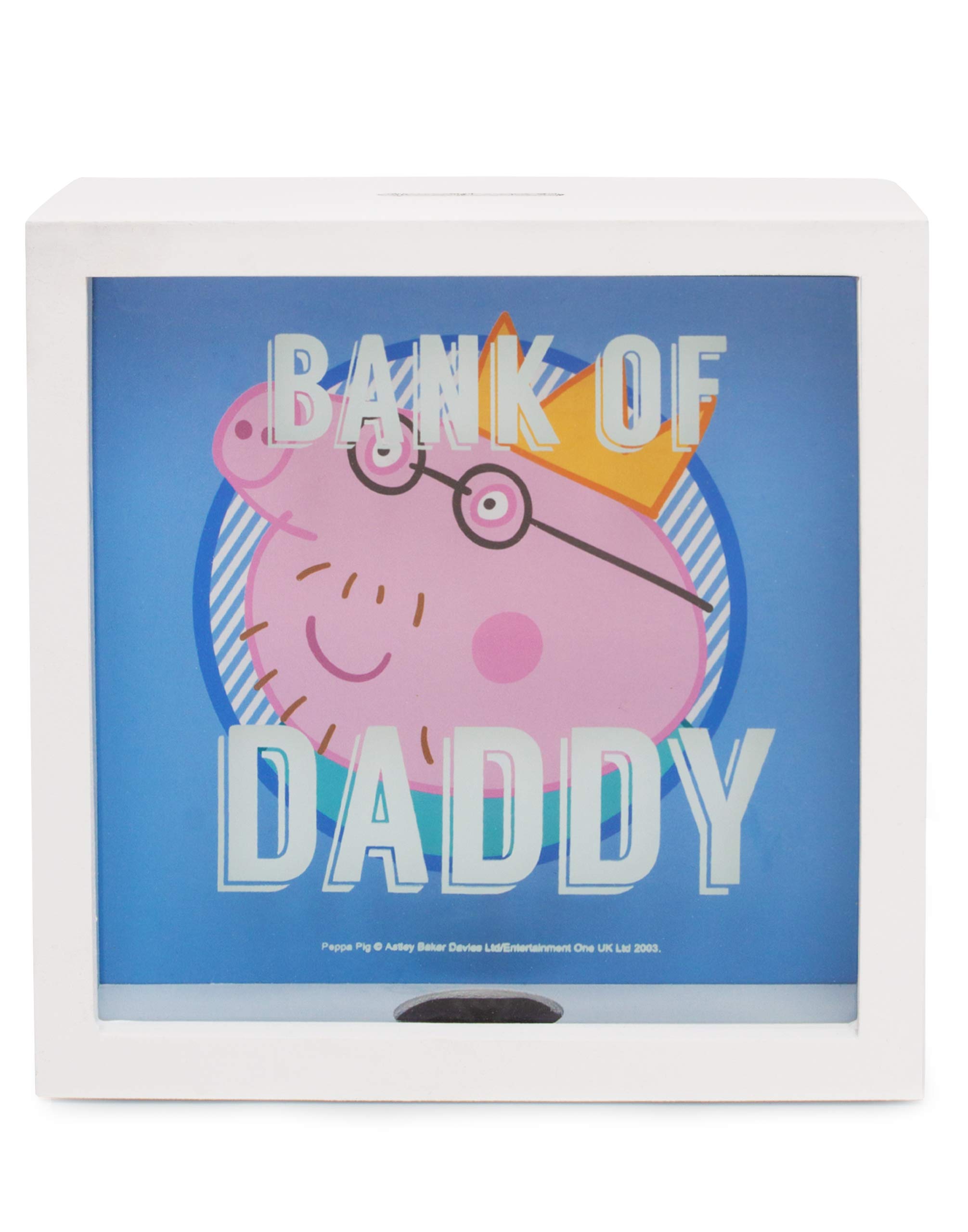 Peppa Pig Money Box For Dads | Bank Of Dad Wooden Piggy Bank | Daddy George Peppa Pig Saving Bank From Kids Merchandise