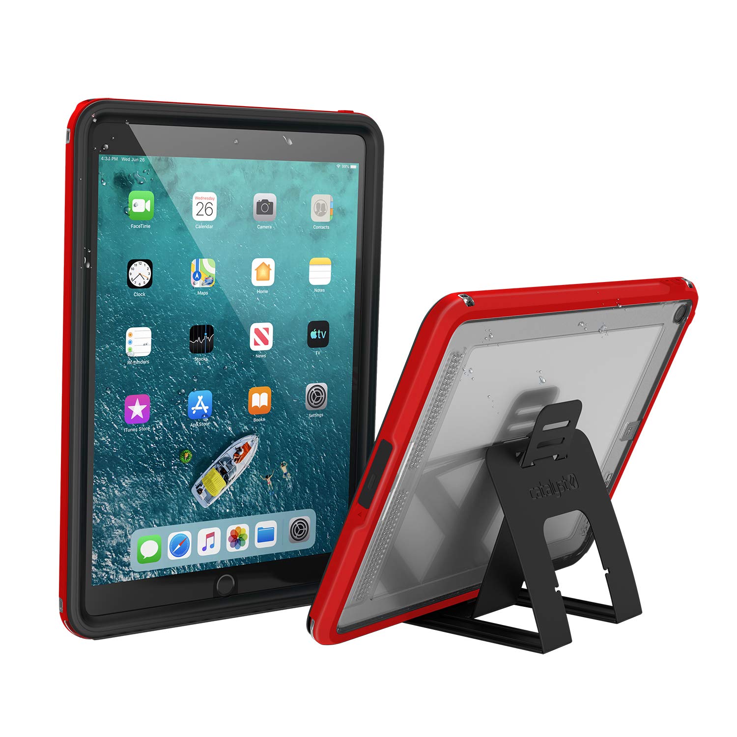 Waterproof iPad Case for iPad Air 10.5" 2019 by Catalyst - Waterproof 6.6 ft - Full Body Protection, Drop proof 4ft, Convenient Kickstand, True Acoustic Sound Technology, Built-in screen protector