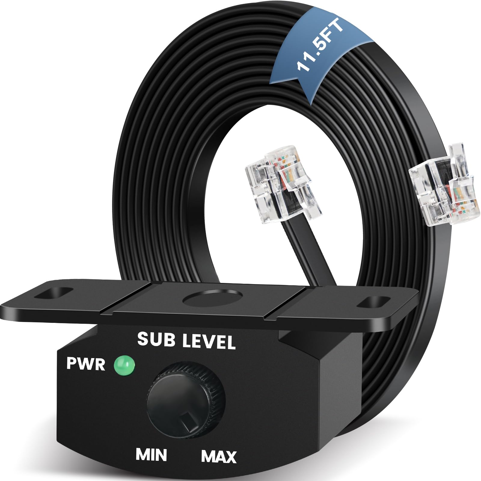 Photo 1 of NAPHYLAIFA Universal Bass Knob Control for Car Amplifier, Bass Volume Knob with 4-Pin Extension Cable.