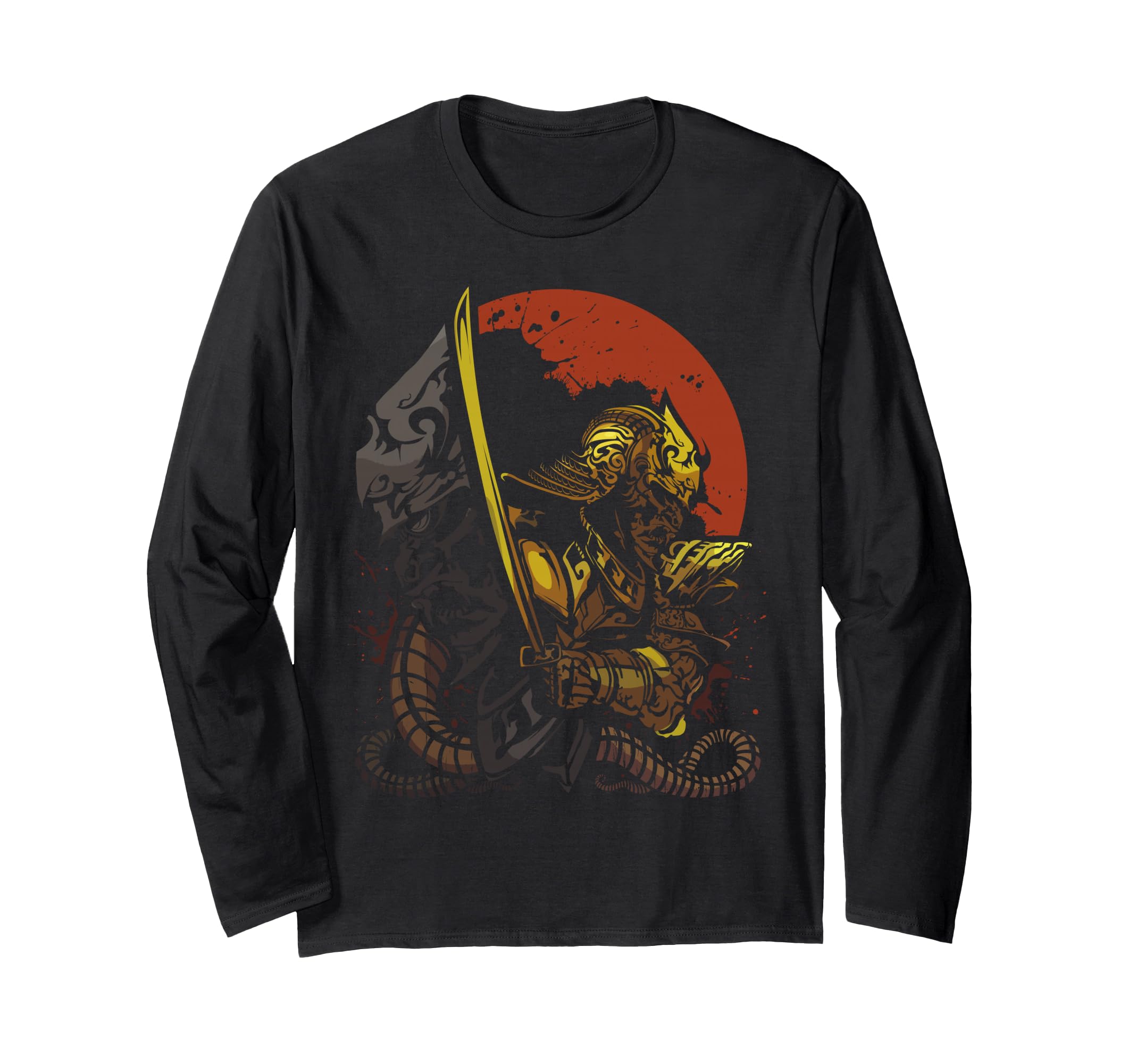 Japanese Samurai Bushido Ronin Warrior Katana Sword Japan Long Sleeve T-Shirt
