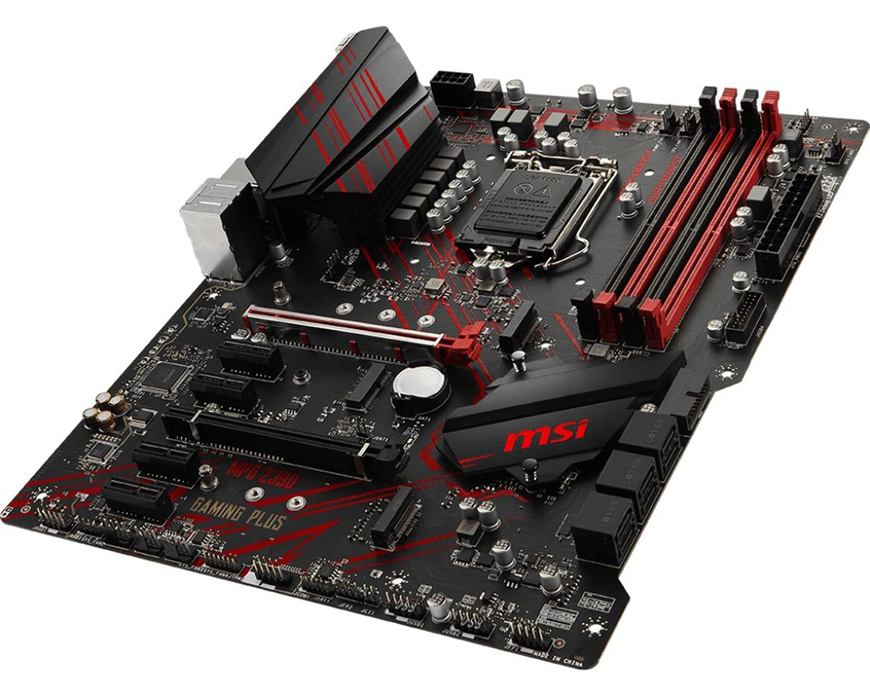 MSI MPG Z390 Gaming Plus LGA1151 (Intel 8th and 9th Gen) M.2 USB 3.1 Gen 2 DDR4 HDMI DVI CFX ATX Z390 Motherboard