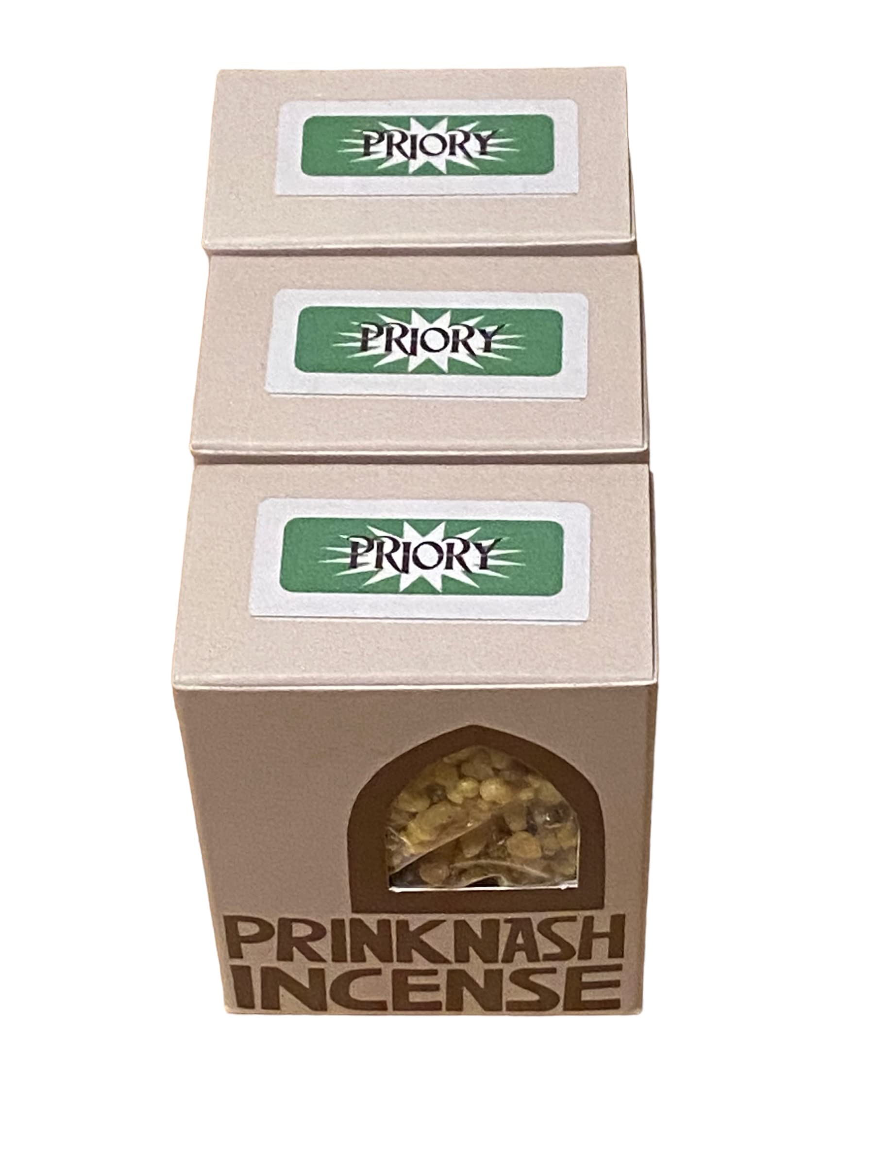 3 x 50g Priory Prinknash Church Incense Resin Granules + Charcoal Disks