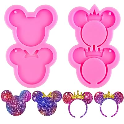 Mickey Mouse Head Bow Shape Silicone Keychain Mold Tunisia Ubuy