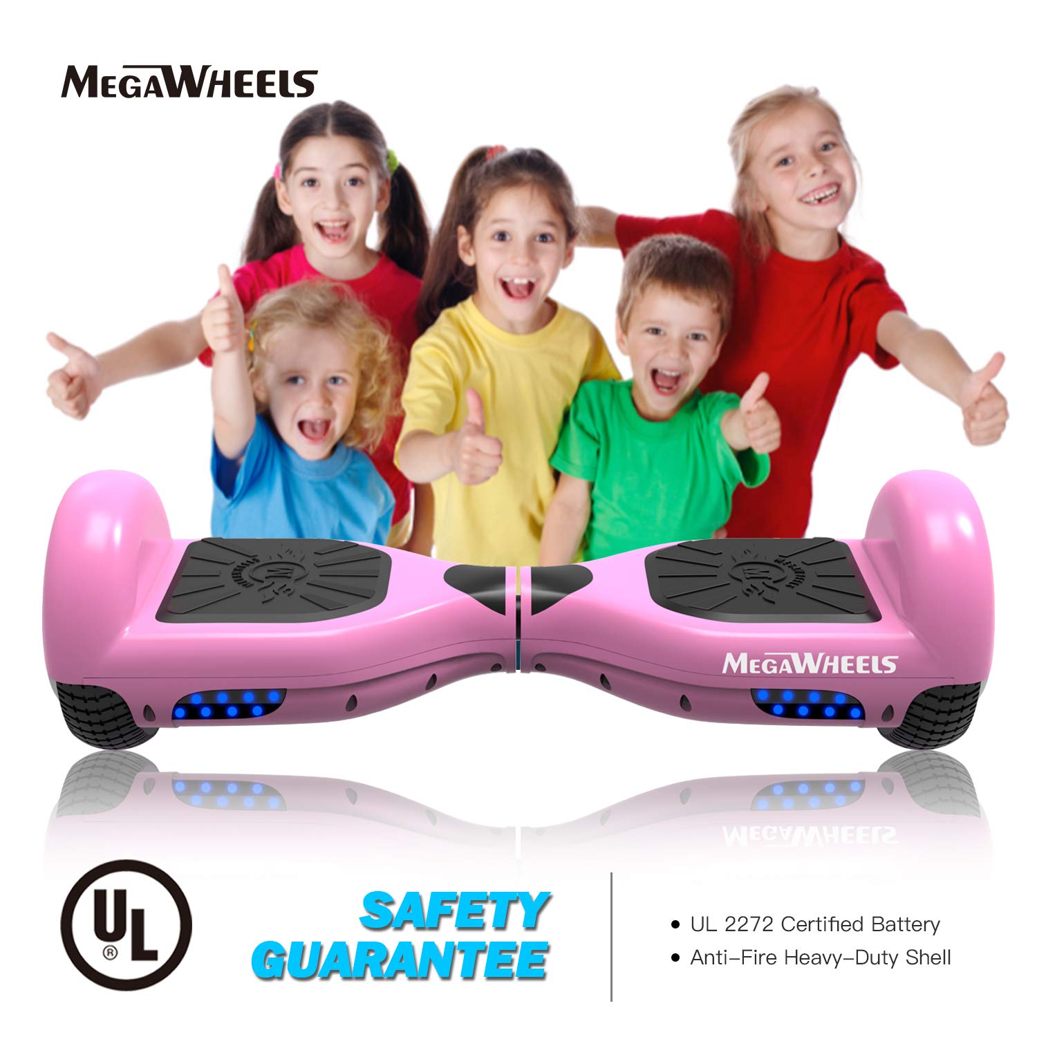 MegaWheels Hoverboard Self Balancing Scooter Hover Board for Kids Adults with UL Certified