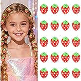 YISSION 20PCS Mini Strawberry Hair Clips for Women & Girls, Cute Red Strawberry Hair Barrettes, Adorable Hair Accessories for Daily Styling, Party & Gift