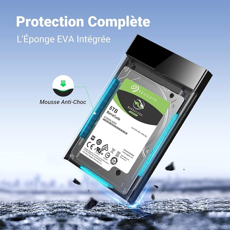 Boîtier Externe pour Disque Dur 2,5 5Gbps
