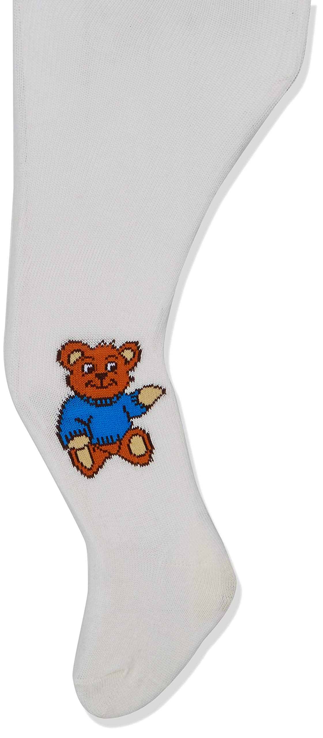 Playshoes Baby Teddybär und Unifarben mit Komfortbund Tights Bear Pack of 2, 900-Blue, 86-92