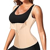 Nebility Waist Trainer for Women Corset Shapewear with Zipper Women's Waist Cincher Tank Top with Adjustable Straps