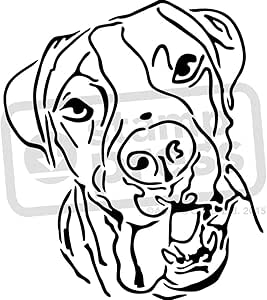 Amazon.com: A5 'Dog' Wall Stencil/Template (WS00004240)