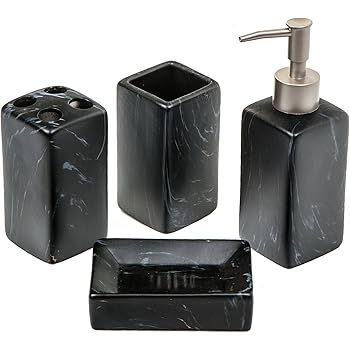 Yosoo de 15 piezas de plástico accesorio de baño lujoso conjunto de