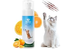 Morikey Cat Deterrent Spray, Natural Cat Repellent Spray for Indoor & Outdoor, Anti-Scratch Deterrent for Furniture, Sofas, R
