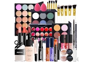 Joyeee All-in-One Makeup Gift Set Travel Makeup Kit Complete Starter Makeup Bundle Lipgloss Lipstick Concealer Blushes Powder Eyeshadow Palette Cosmetic Palette for Teen Girls & Adults #14