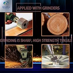 Mixiflor 24 Pcs Abrasive Flap Wheel Sander Set, 80