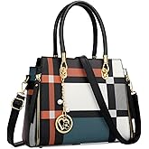 KKXIU Stylish Women Satchel Purses and Handbags Vegan Leather Top Handle Shoulder Crossbody Bag