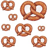 Beistle 8 Piece Bavarian Pretzel Peel-N-Place Oktoberfest Wall Decorations-Removable German Themed Party Supplies, 12" x 17" Sh, Multicolored