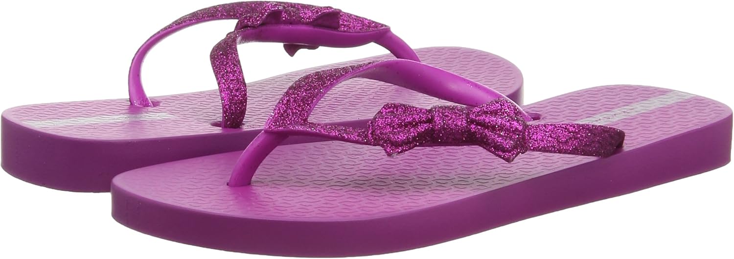 ipanema glitter bow flip flops