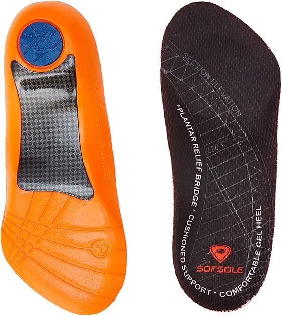 Sof Sole Unisex_Adult Plantar Fascia Insole Orthotic, Green (Green