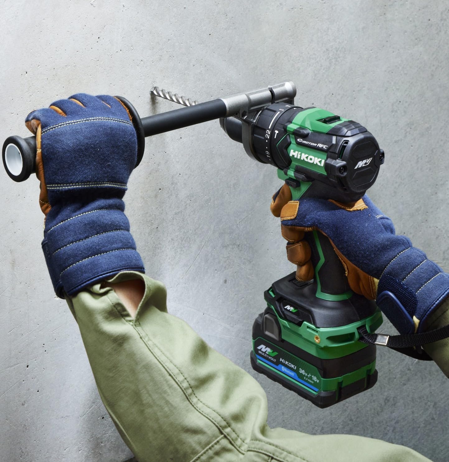 HiKOKI DV36DC (XPSZ) 36V Rechargeable Vibrating Driver Drill + Color Plate (Light Gold)