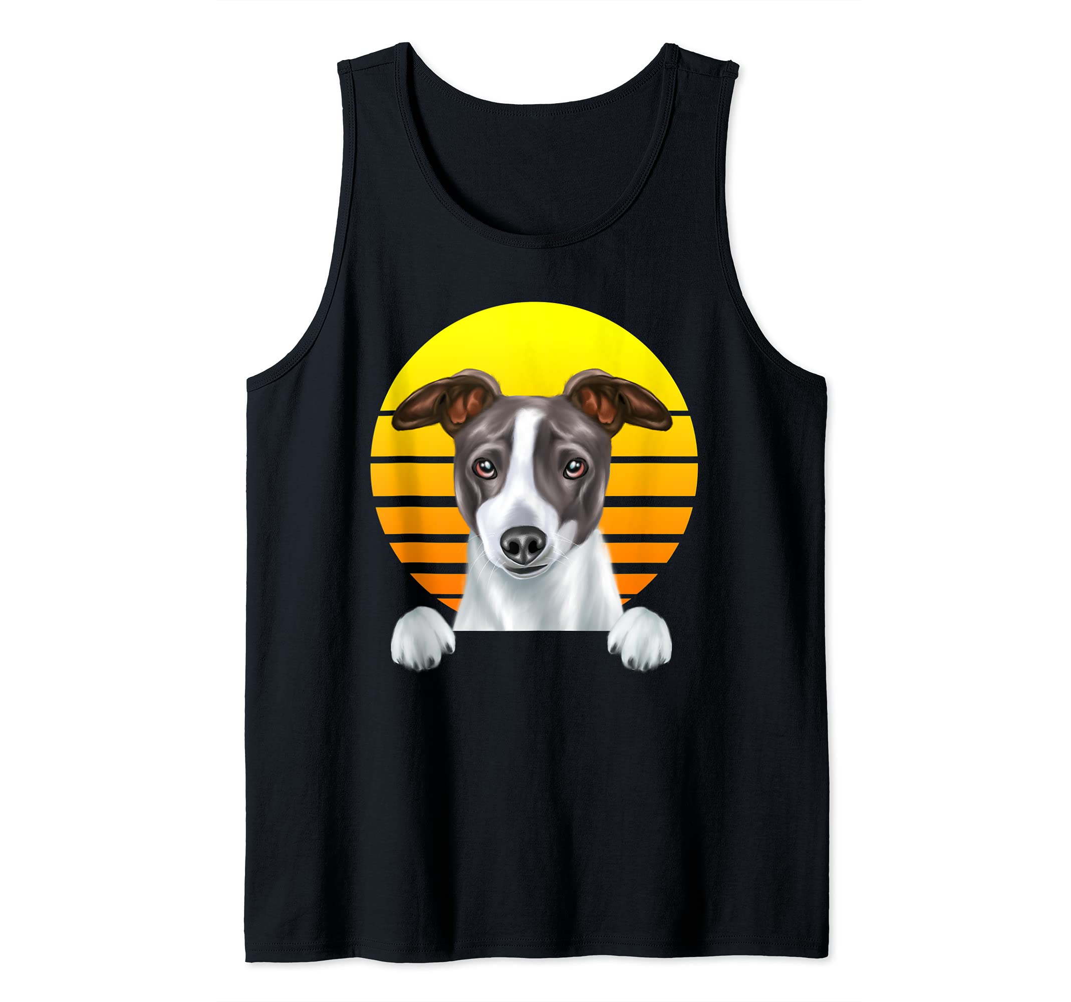 Vintage Sunset Italian Greyhound Dog Lover Tank Top