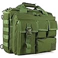 GES Tactical Briefcase, 15.6" Men's Messenger Bag Military Briefcase for Men, ArmyGreen