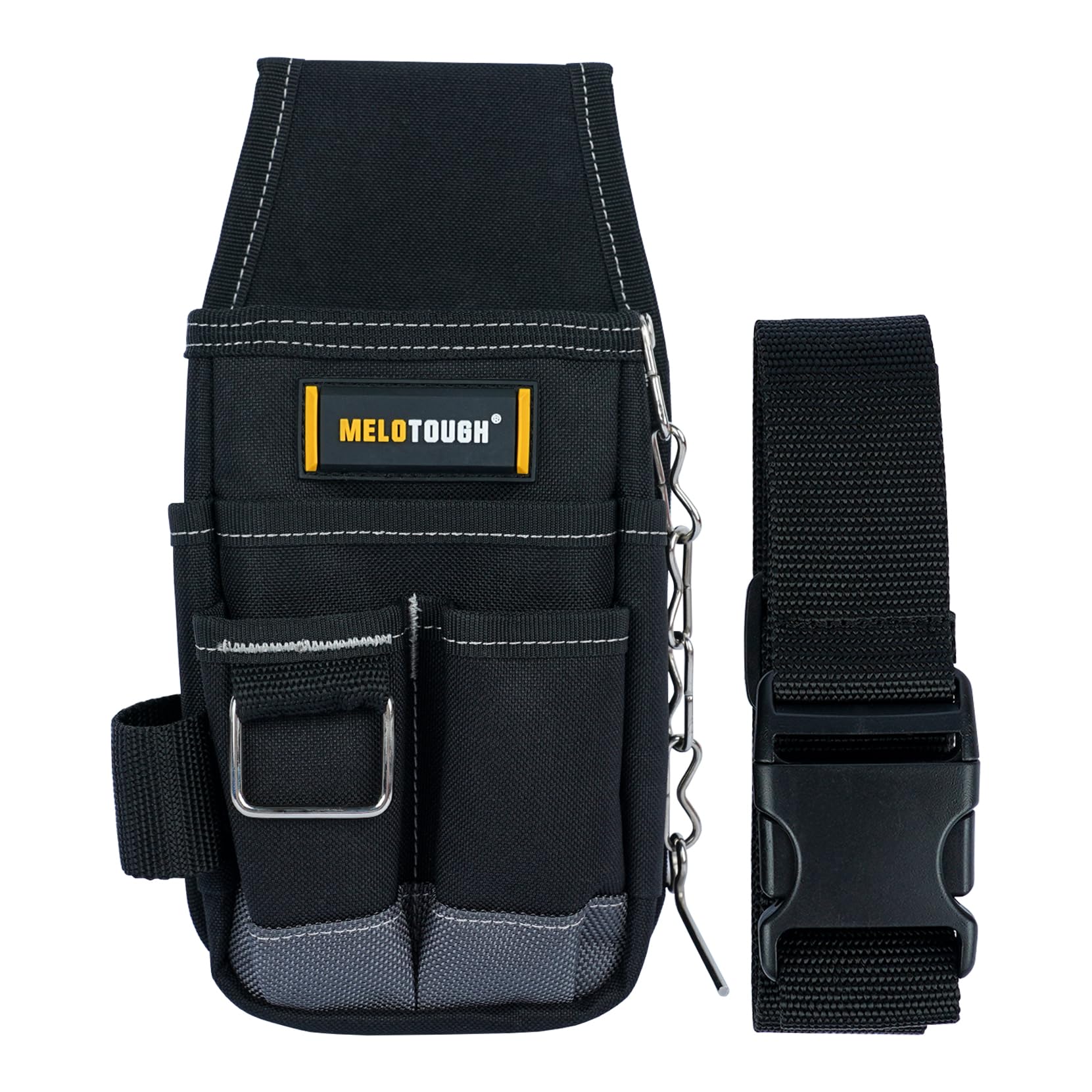 Photo 1 of MELOTOUGH Pocket Tool Pouch Tool Belt Pouches with Belt Clip Utility Mini Tool Organizer Pouch for Electrician,Carpenter,Construction,Technician