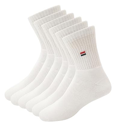 NAVYSPORT Men's Cotton Athletic Socks, Pack of 3