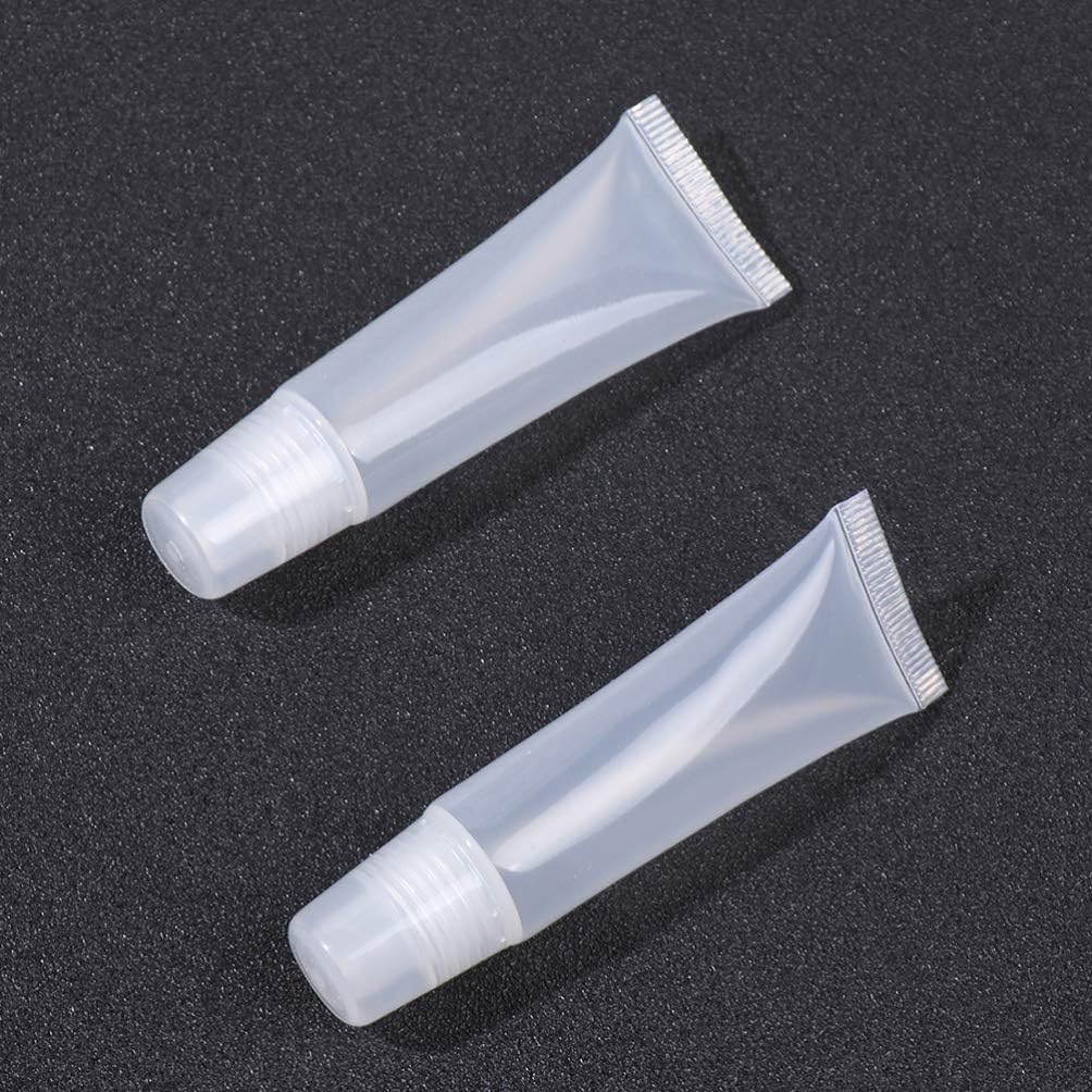 Minkissy 40Pcs Lip Gloss Tubes 8g Clear Empty Lip Balm Containers Refillable Soft Cosmetic Tubes for Women Girls DIY Travel - Image 4