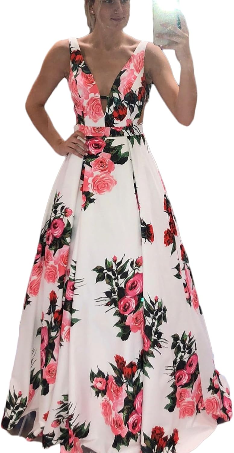 floral print homecoming dresses
