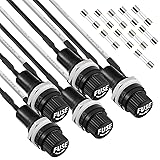 JAMHER 5 Pack Panel Mounted Fuse Holder 5x20mm
